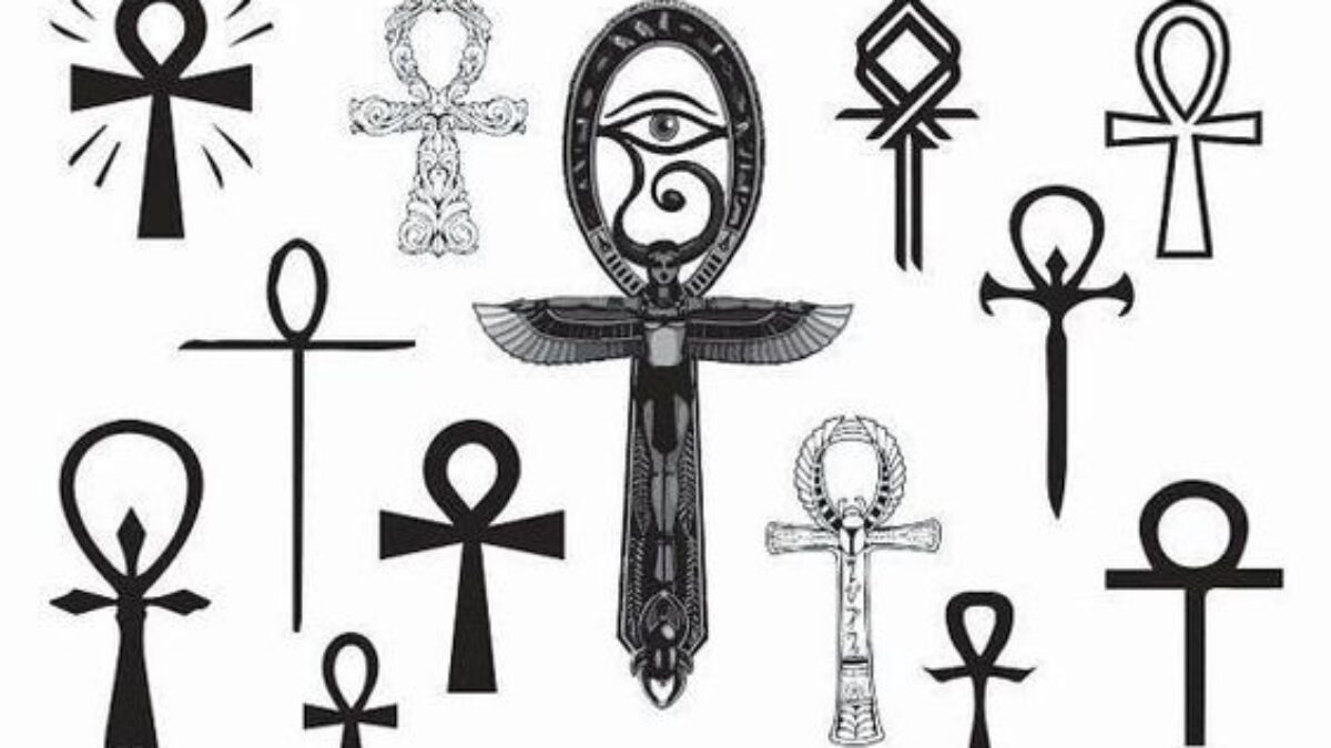 Download Two Feathers - Egyptian Cross Tattoo Designs PNG Image with No  Background - PNGkey.com