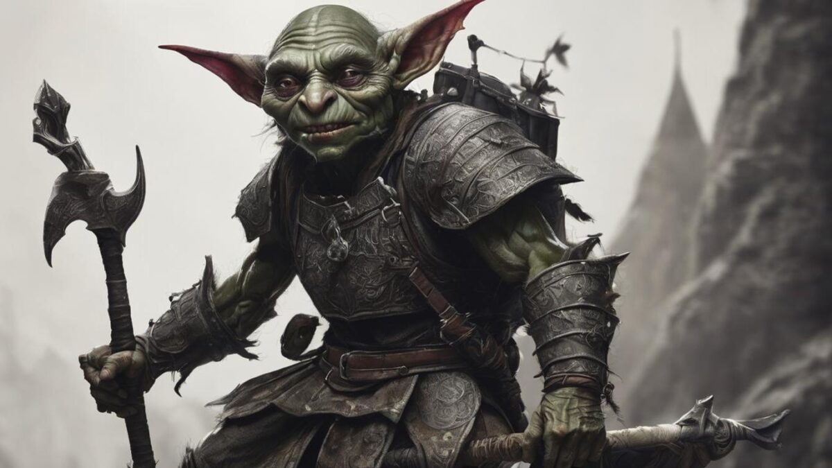 Labyrinth trivia: Which Greek word is the word "goblin" originally derived from?