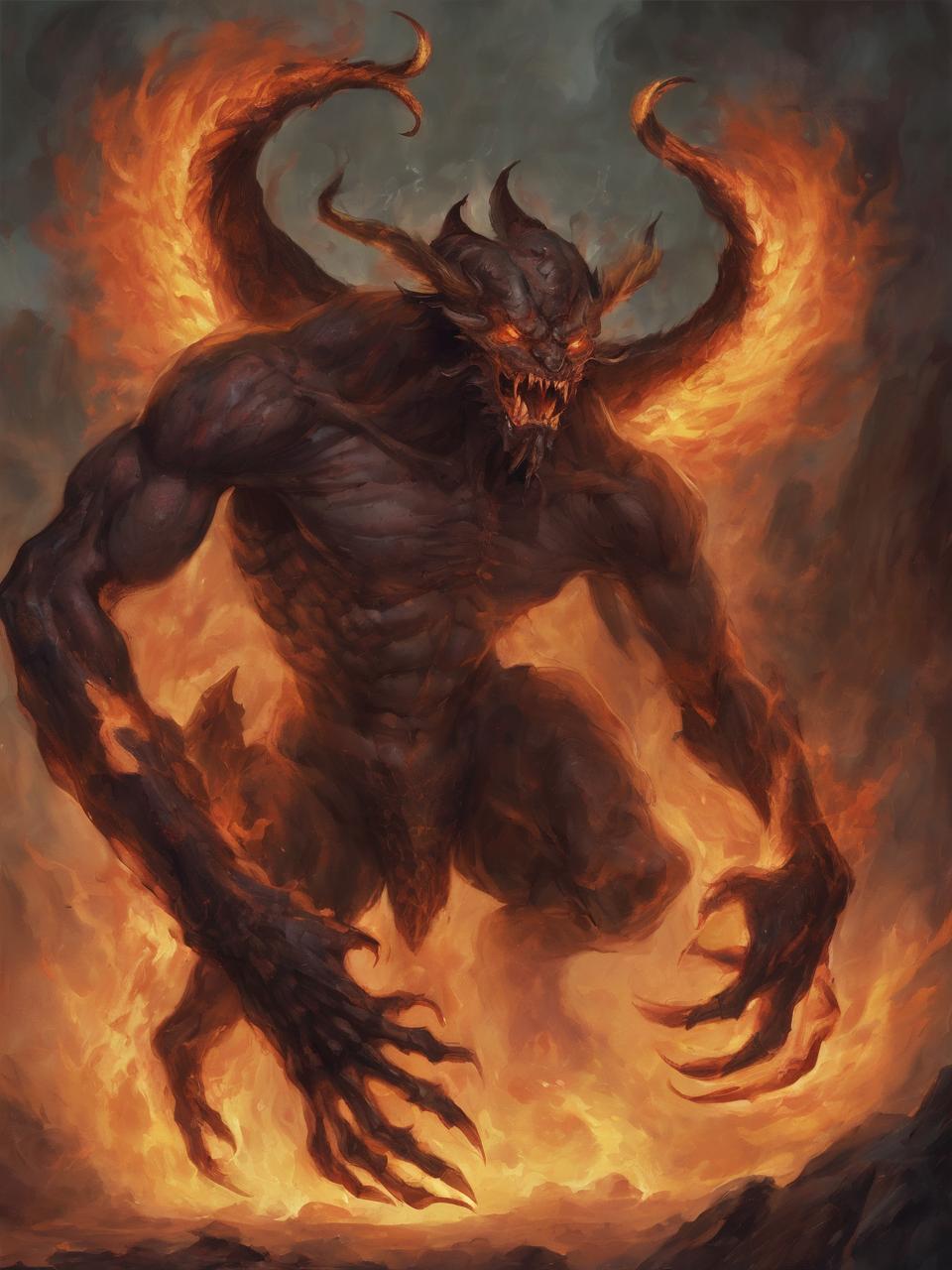 Ifrit - Mythical Arabic fire entity | mythicalcreatures.info