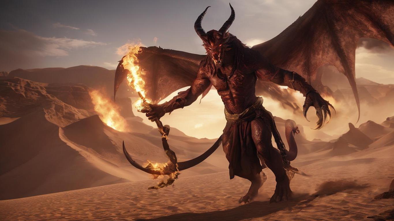 Ifrit - Mythical Arabic fire entity | mythicalcreatures.info