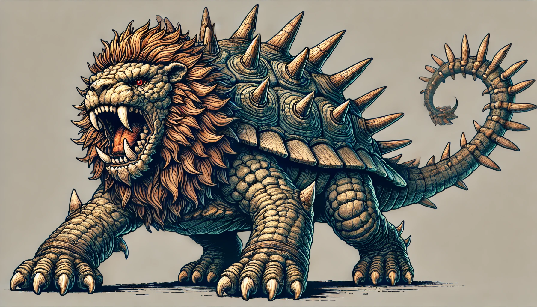 Tarasque - French folklore creature | mythicalcreatures.info